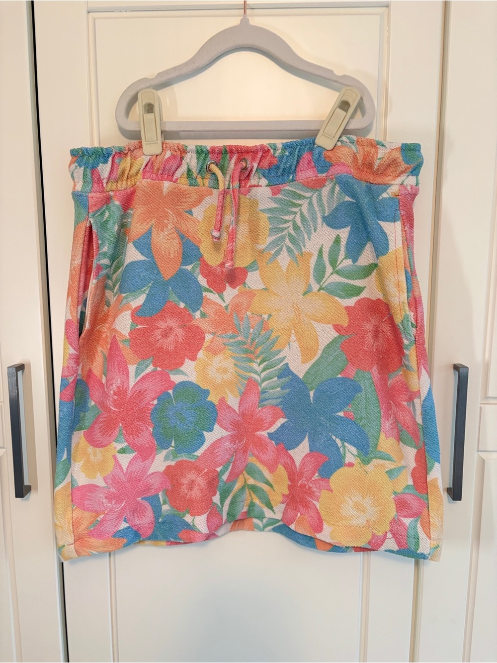 Princess Goes Hollywood Floral  Women Skirt Med Tropical Whimsy Barbiecore Beach